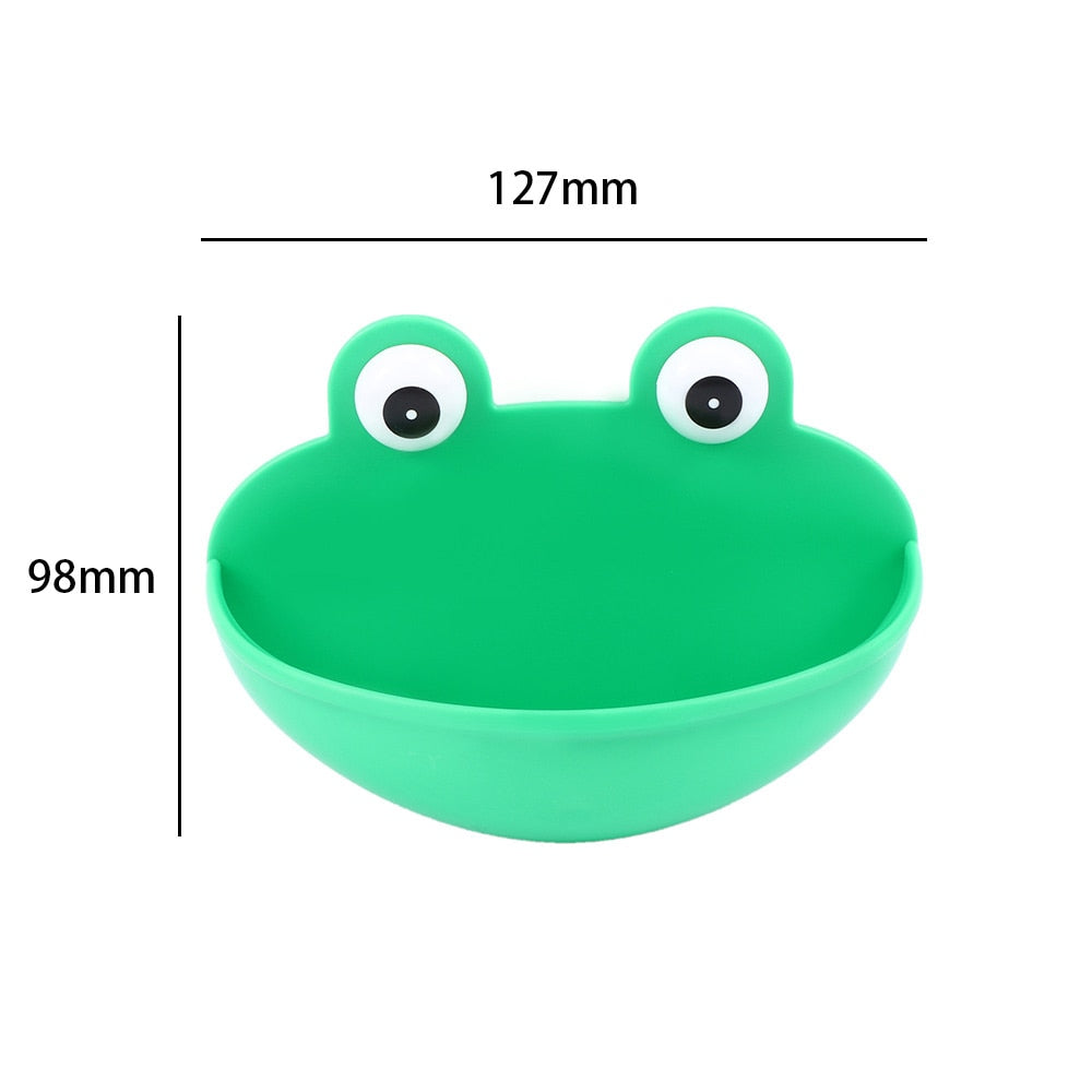 Green Frog Suction Cup Soap Dish Holder by HitMyNeed