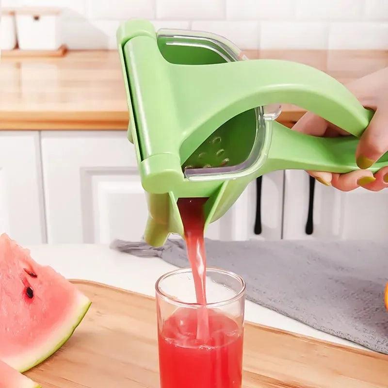 Green Handheld Manual Juicer for Citrus & Vegetables by HitMyNeed