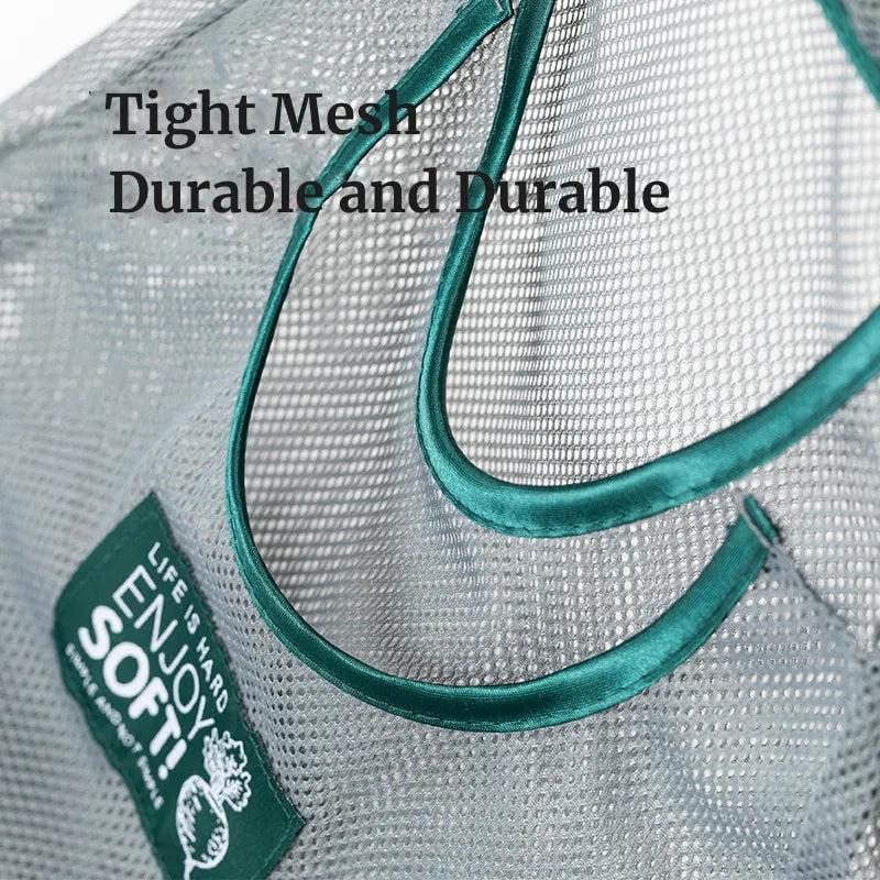 Green Hanging Mesh Bag for Fruit & Vegetable Storage by HitMyNeed