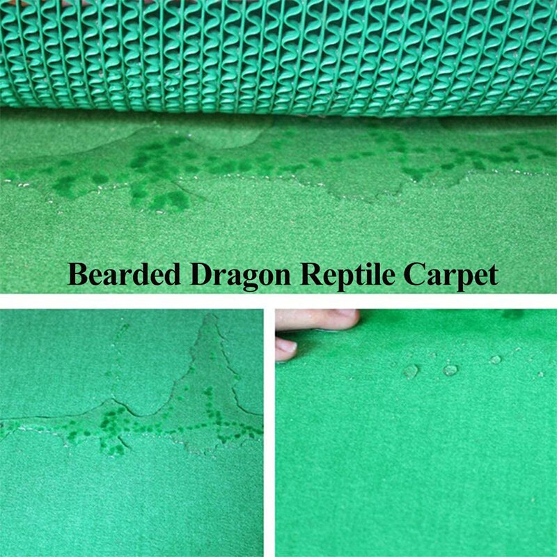 Green Moisture Proof Reptile Carpet 60 x 40 cm by HitMyNeed