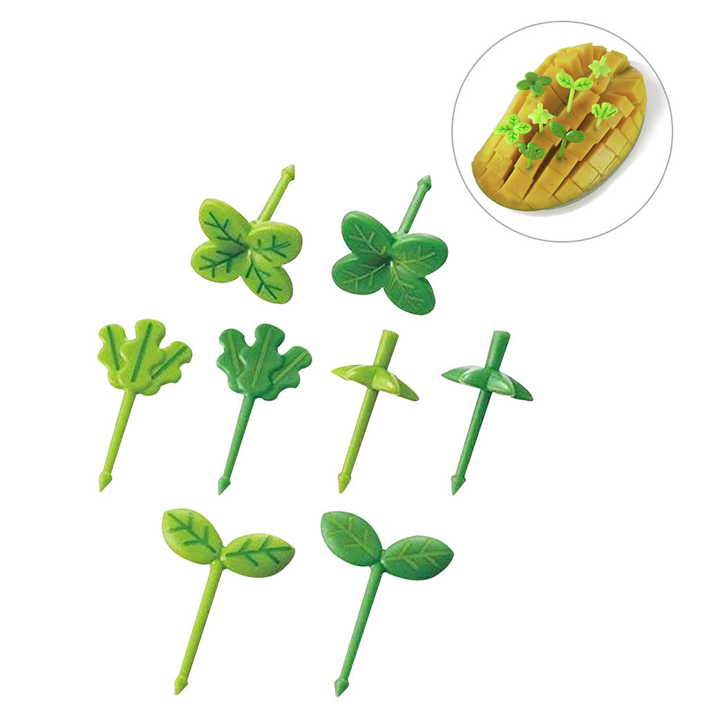 Green Plant Bento Food Picks Set (8 pcs) by HitMyNeed
