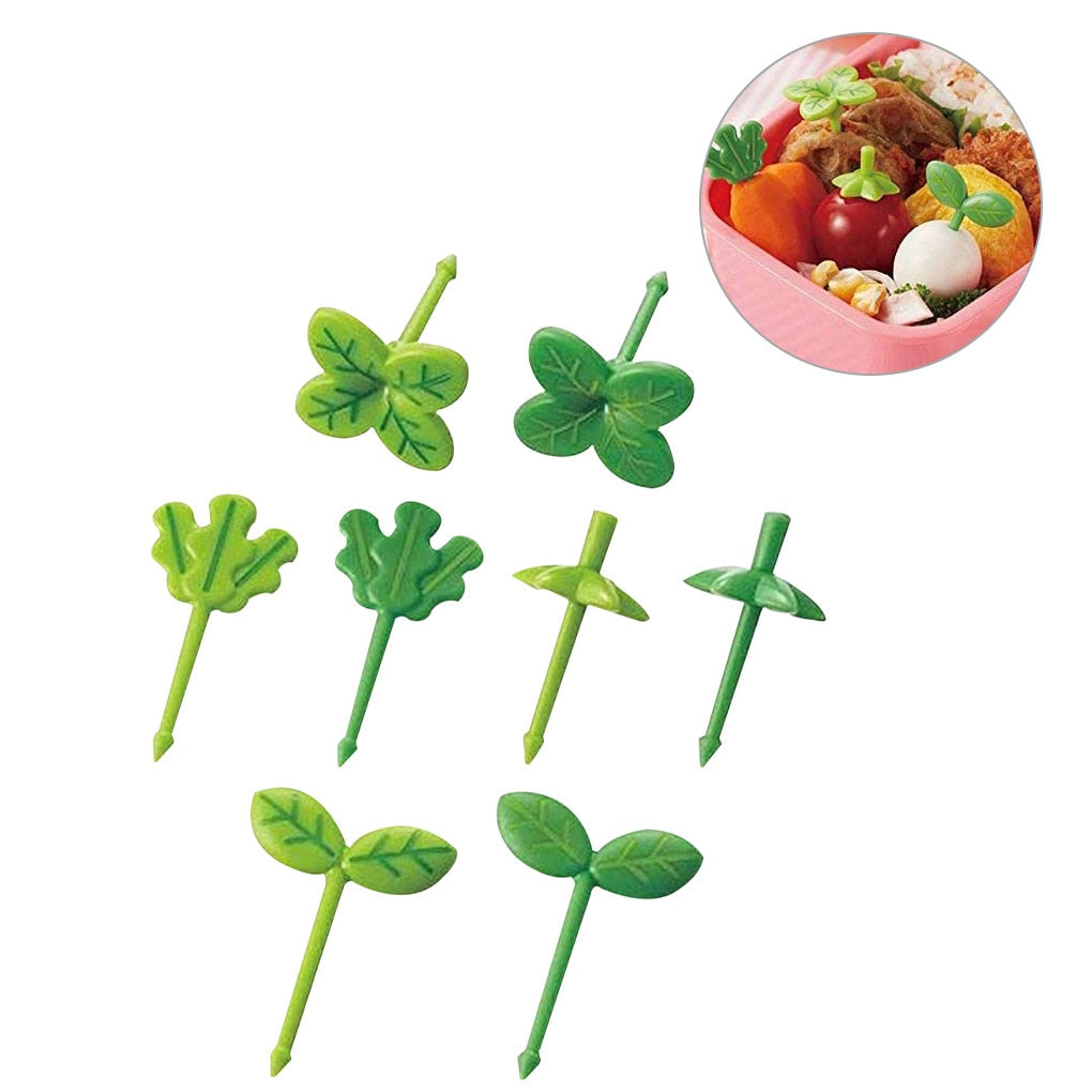 Green Plant Bento Food Picks Set (8 pcs) by HitMyNeed