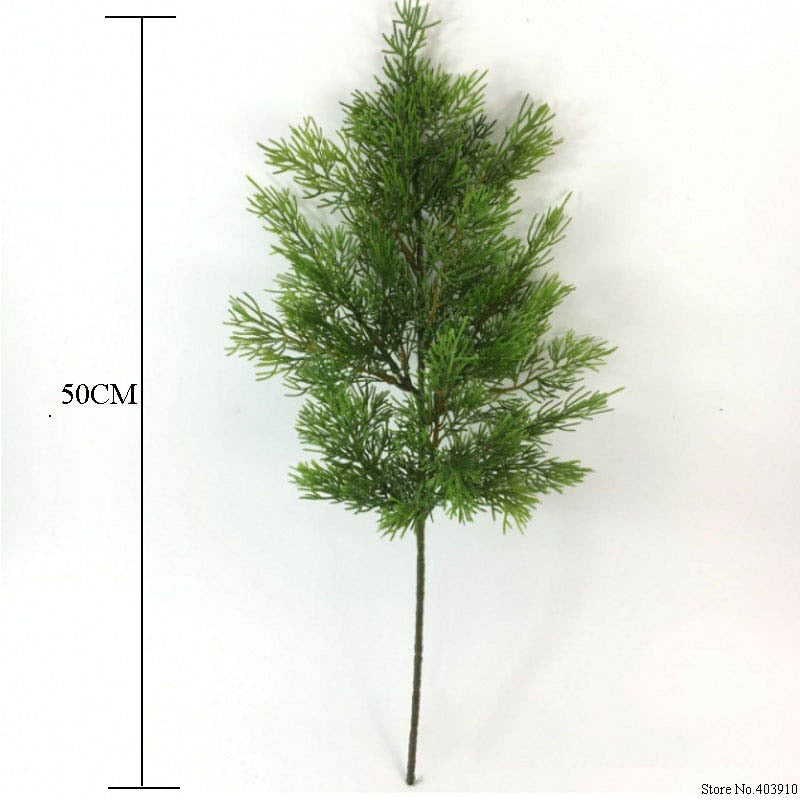 Green Realistic Artificial Pine Branch 50cm by HitMyNeed