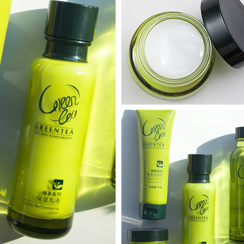 Green Tea Facial Skin Care Set 3-Step Routine by HitMyNeed