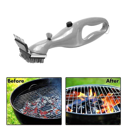 Grill Brush with Stainless Steel Bristles and Water Tank by HitMyNeed