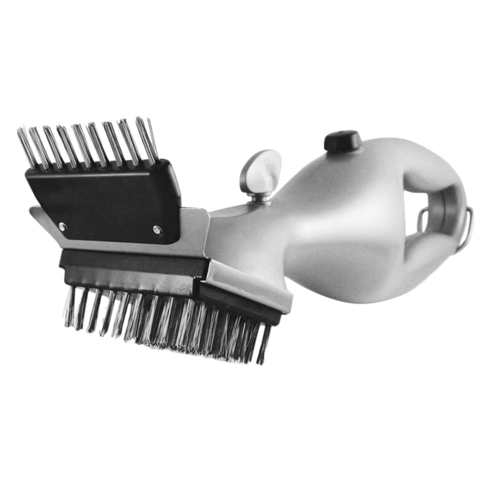 Grill Brush with Stainless Steel Bristles and Water Tank by HitMyNeed