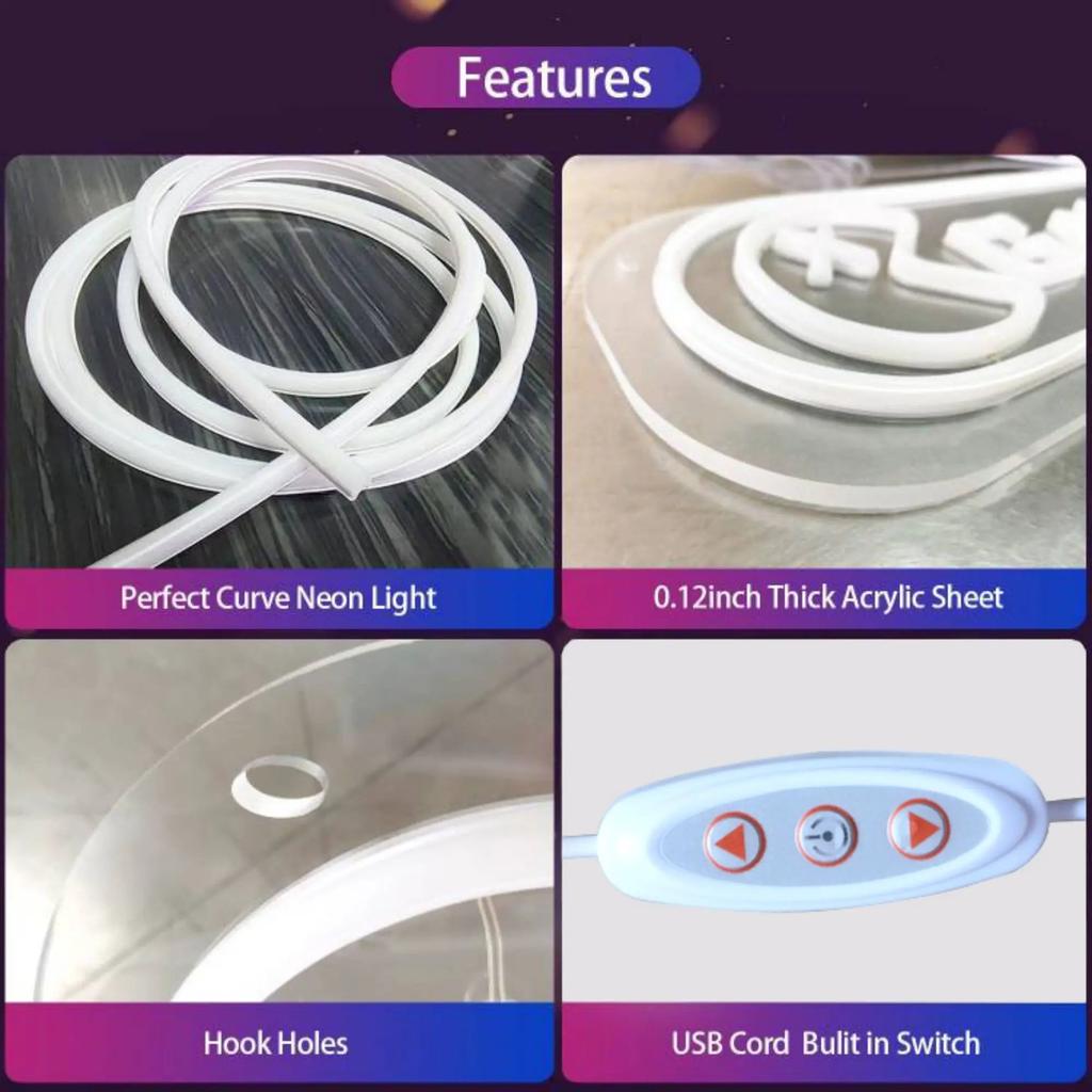 Grinch Christmas Neon Sign LED Wall Light 37.5 x 27.5cm by HitMyNeed