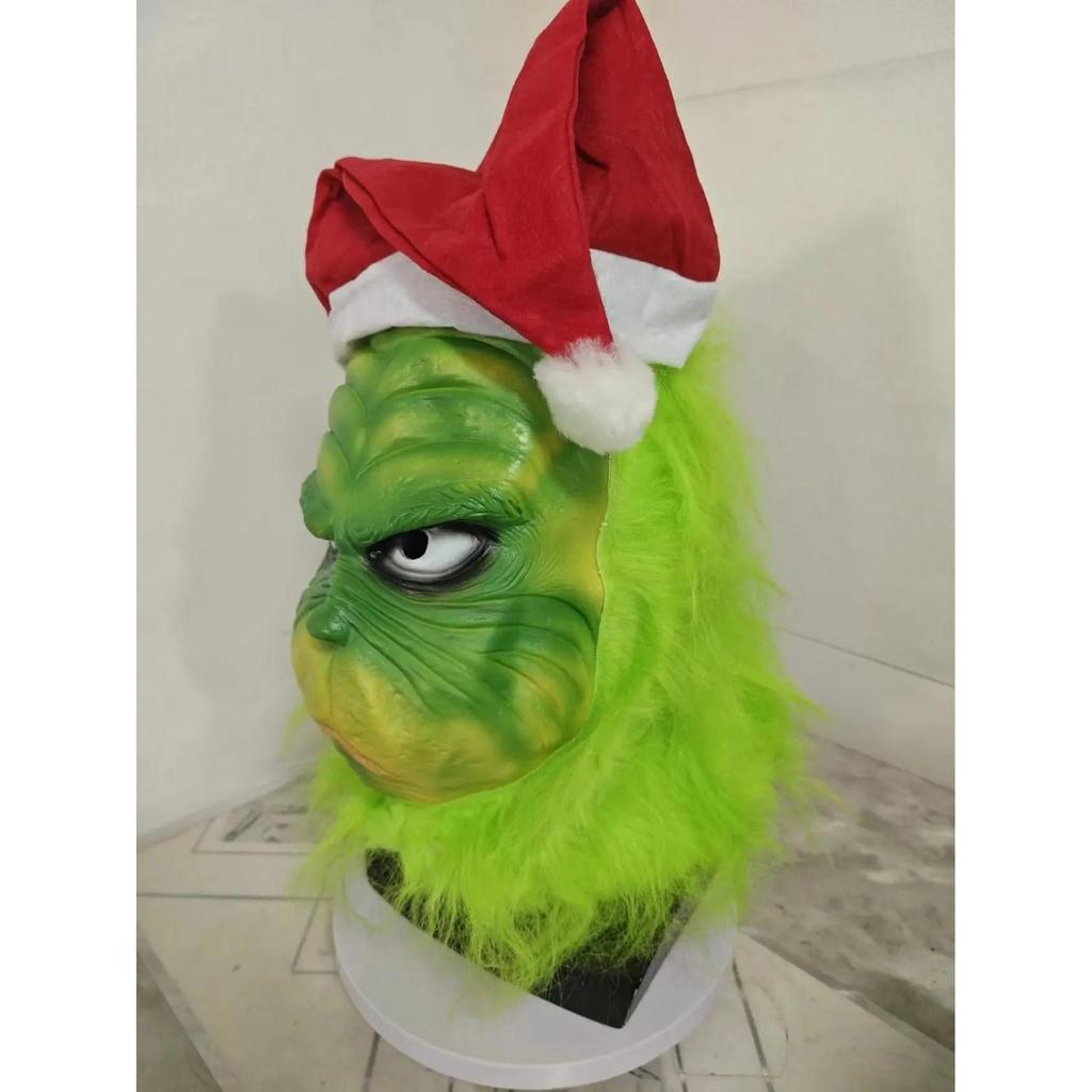 Grinch Green Monster Latex Halloween Mask by HitMyNeed