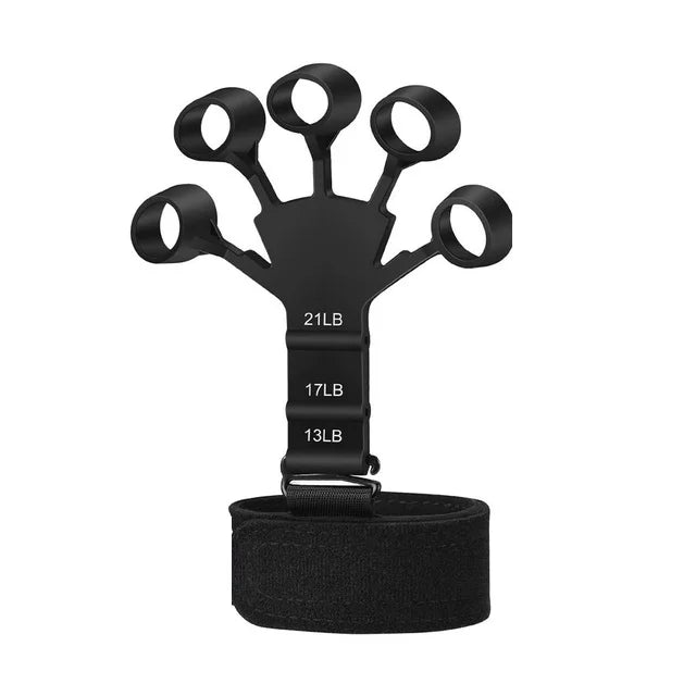 Grip Strengthener Finger Exerciser with 6 Levels black by HitMyNeed