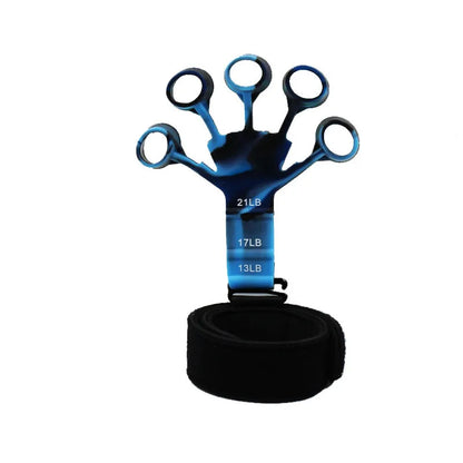 Grip Strengthener Finger Exerciser with 6 Levels blue by HitMyNeed