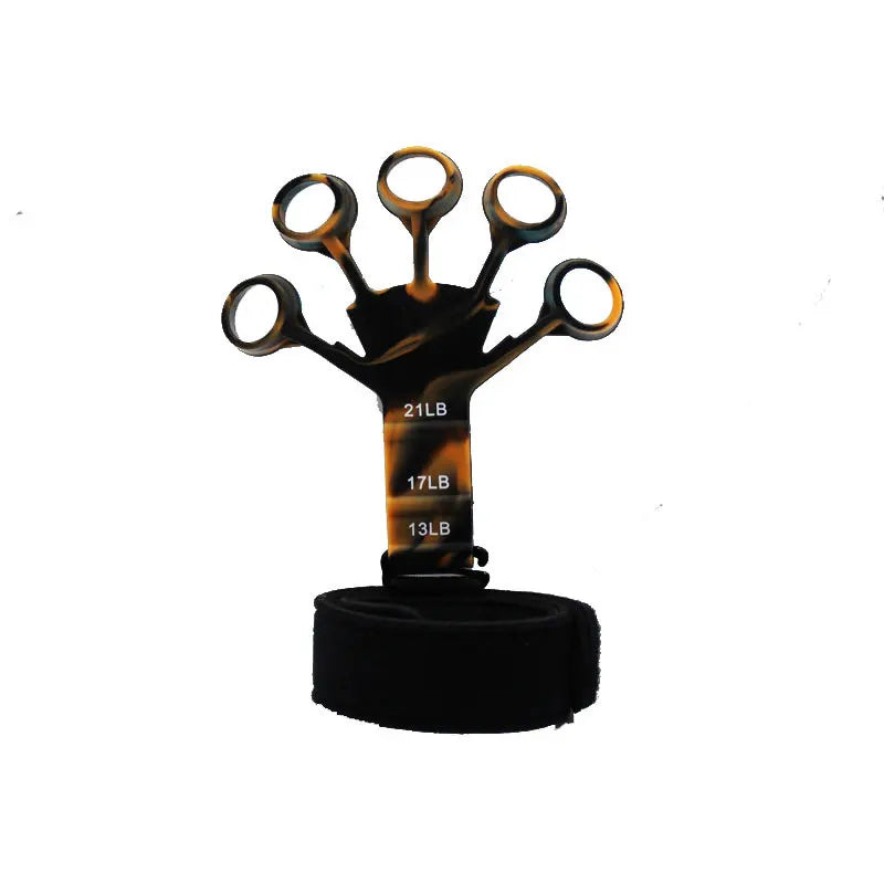 Grip Strengthener Finger Exerciser with 6 Levels orange by HitMyNeed