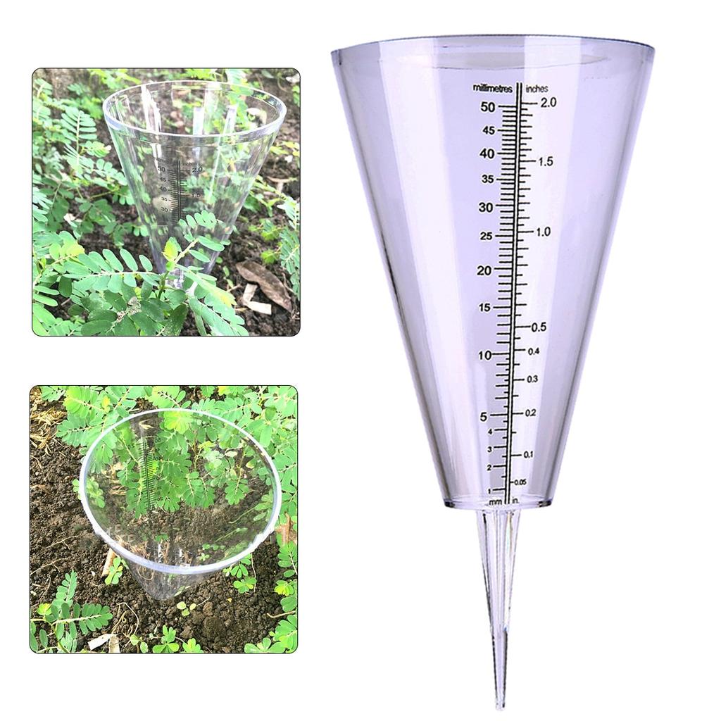Ground Spike Rain Gauge with Dual Scale by HitMyNeed