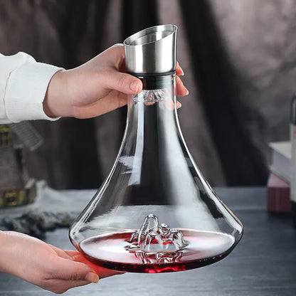 Guanshan Snow Mountain Glass Wine Decanter 1800ml by HitMyNeed
