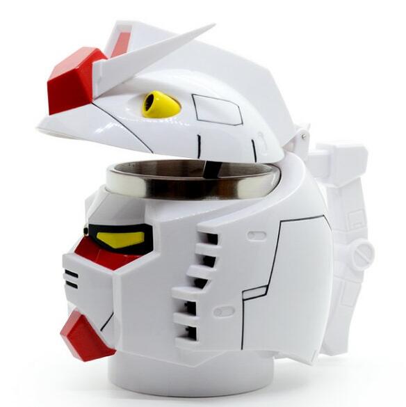 Gundam Head Mug with Stainless Steel Inner Cup by HitMyNeed