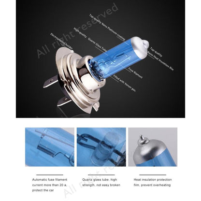 H7 12V 55W White Halogen Fog & Headlight Bulb 4pcs-55w by HitMyNeed