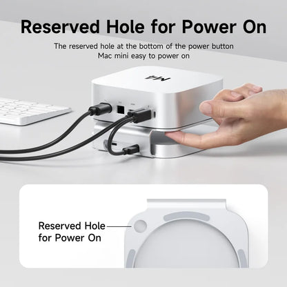 Hagibis USB-C Hub & M.2 SSD Stand for Mac mini M4/M4 Pro by HitMyNeed