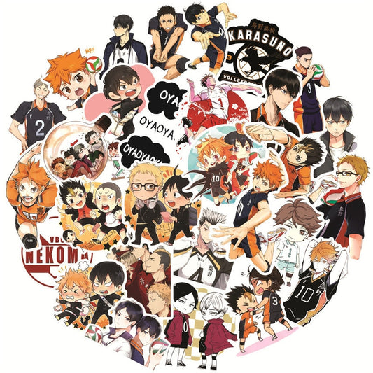 Haikyu Anime PVC Stickers Set (50pcs) by HitMyNeed