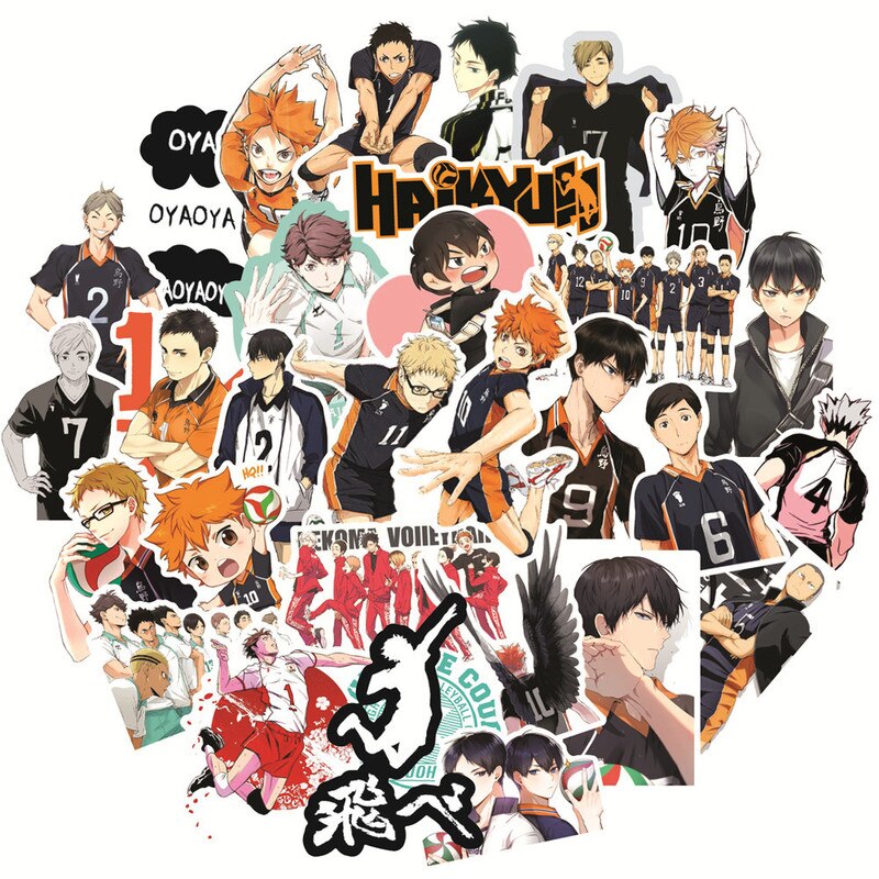 Haikyu Anime PVC Stickers Set (50pcs) by HitMyNeed