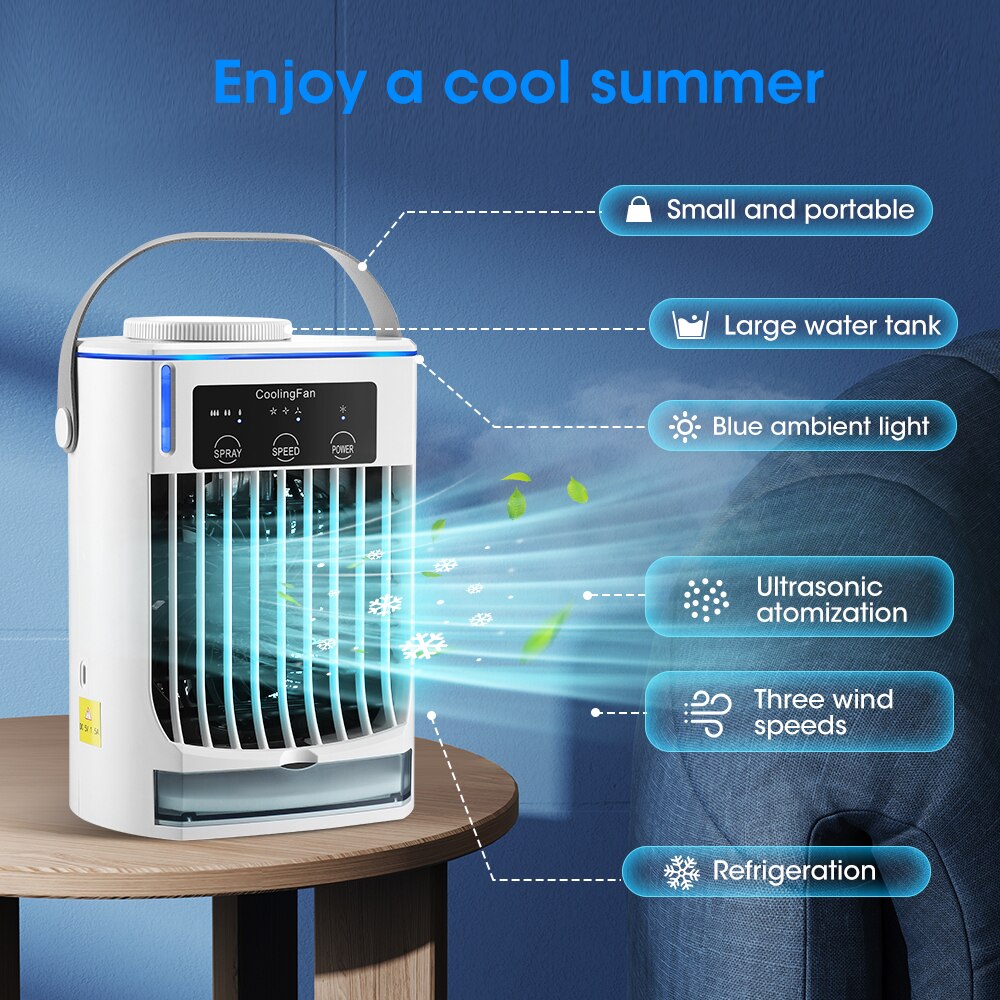 Haillicare USB Desktop Air Cooler with 500ml Tank by HitMyNeed