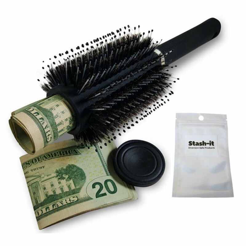 Hair Brush Hidden Safe for Jewelry and Cash by HitMyNeed