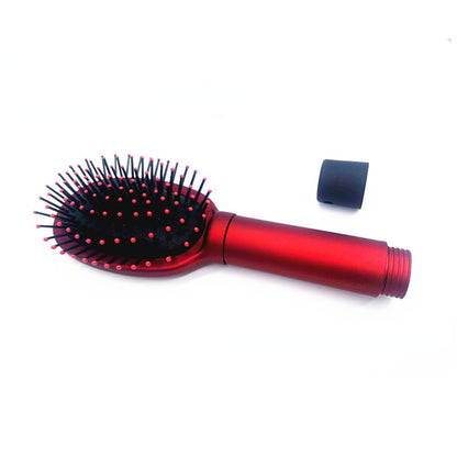 Hair Brush Secret Stash Safe with Hidden Compartment red by HitMyNeed