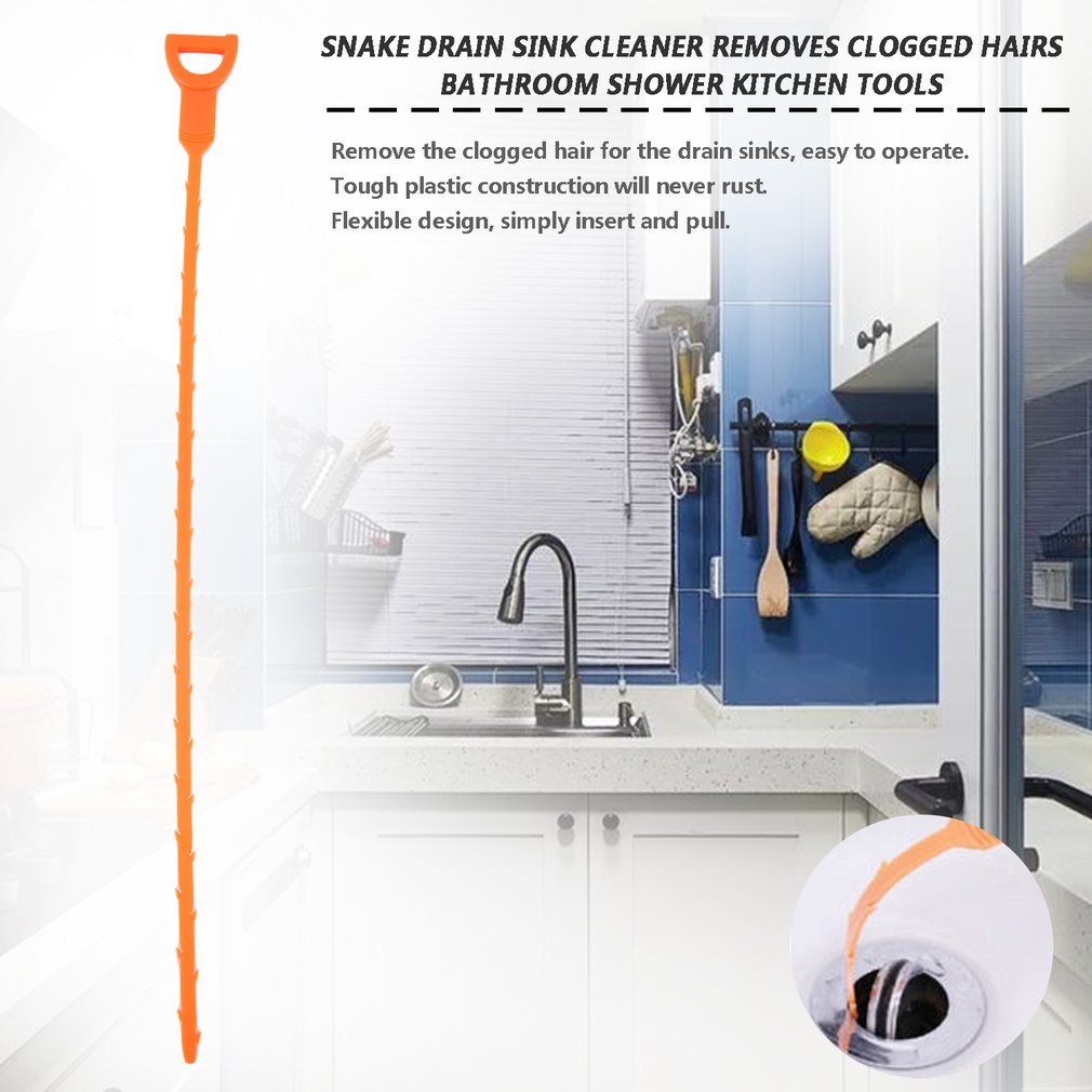 Hair Clog Remover Drain Cleaning Tool 50cm by HitMyNeed