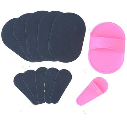 Hair Removal Pads Set of 13 with Travel Case by HitMyNeed