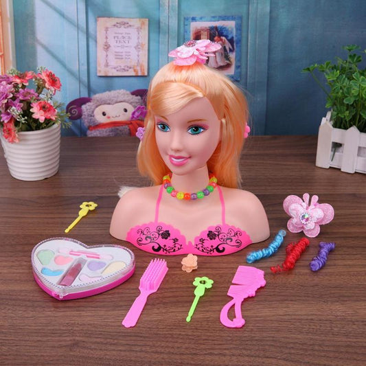 Hair Styling Doll Head with Accessories for Kids by HitMyNeed