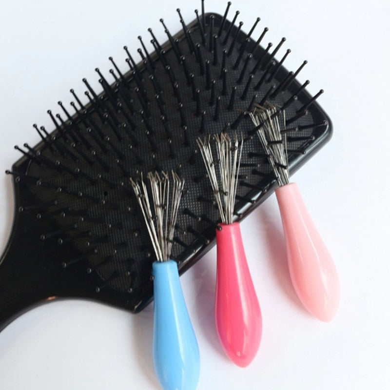 Hairbrush Cleaner Tool with Fine Steel Bristles by HitMyNeed