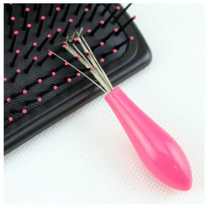 Hairbrush Cleaner Tool with Fine Steel Bristles by HitMyNeed