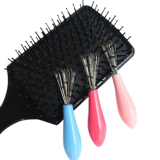 Hairbrush Cleaning Tool with Angled Metal Bristles by HitMyNeed