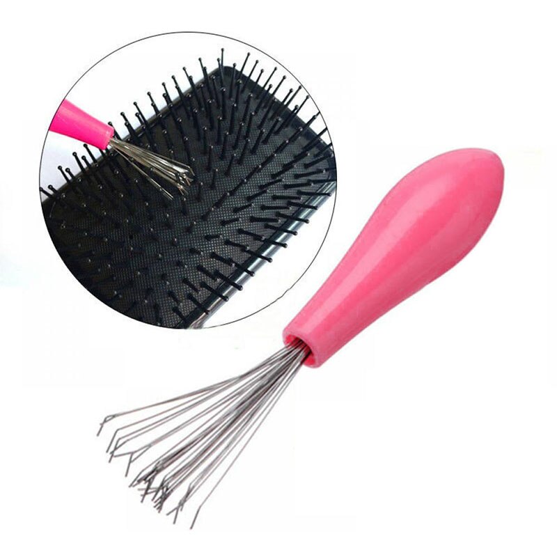 Hairbrush Cleaning Tool with Angled Metal Bristles by HitMyNeed