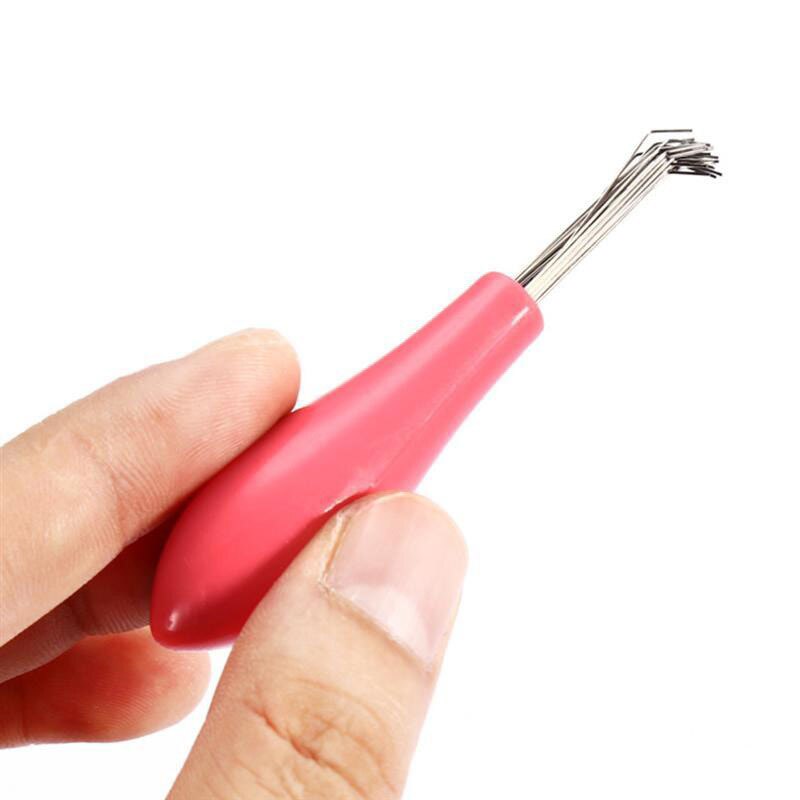 Hairbrush Cleaning Tool with Angled Metal Bristles by HitMyNeed