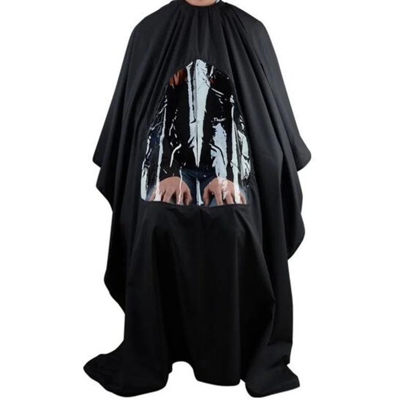 Haircut Cape with Transparent Phone Window by HitMyNeed