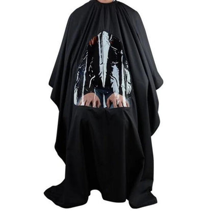 Haircut Cape with Transparent Phone Window by HitMyNeed