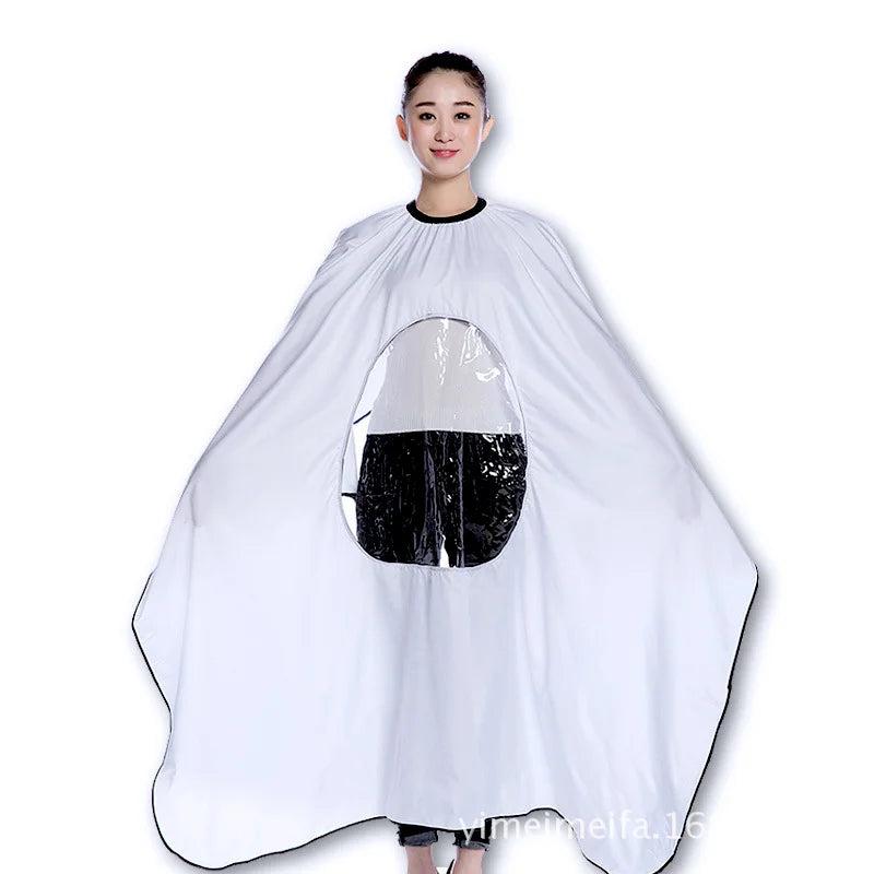 Haircut Cape with Transparent Phone Window by HitMyNeed