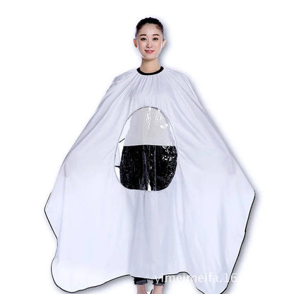 Haircut Cape with Transparent Phone Window by HitMyNeed