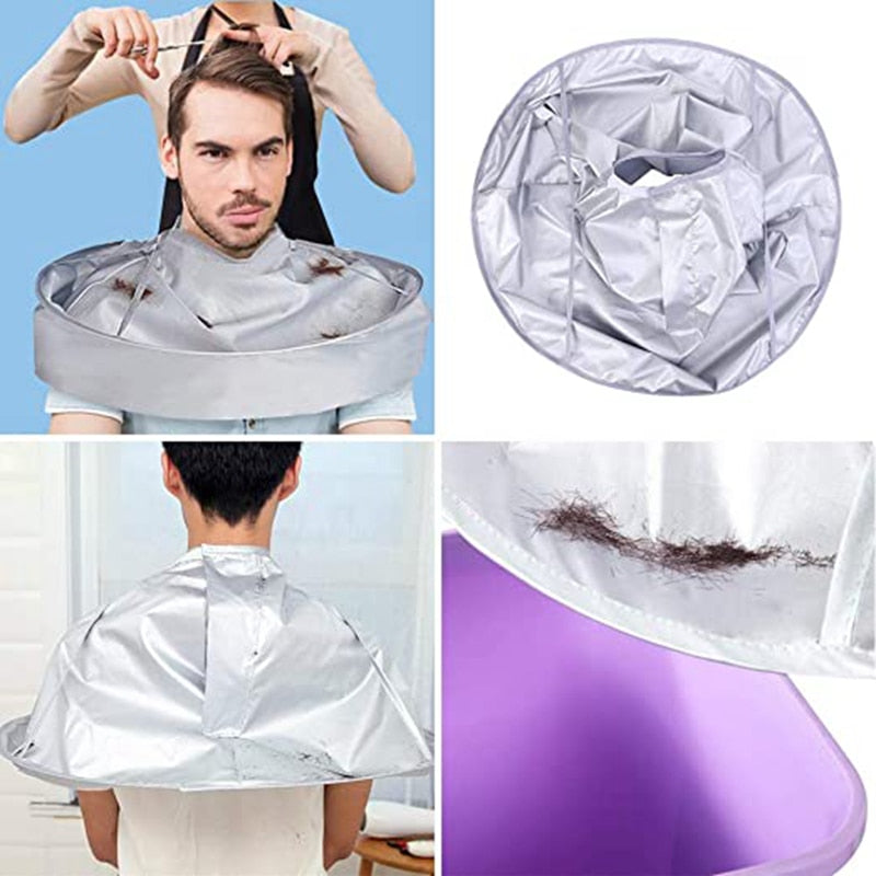 Haircut Umbrella Barber Cape for Clean Trims by HitMyNeed