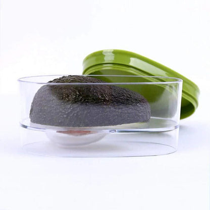 Half Avocado Airtight Storage Container, Clear Plastic by HitMyNeed