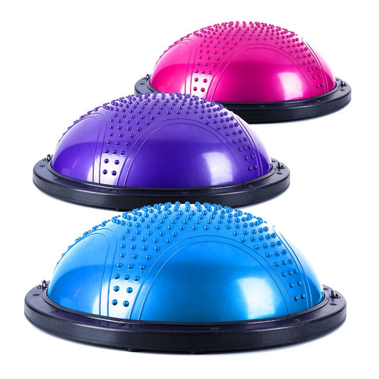 Half Balance Ball with Resistance Bands & Pump by HitMyNeed
