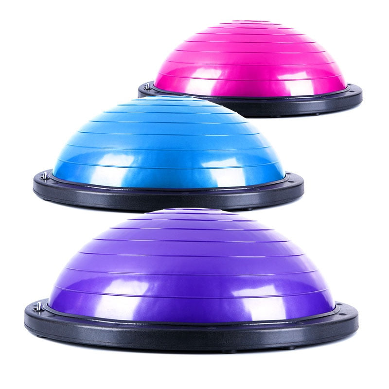 Half Balance Ball with Resistance Bands & Pump by HitMyNeed