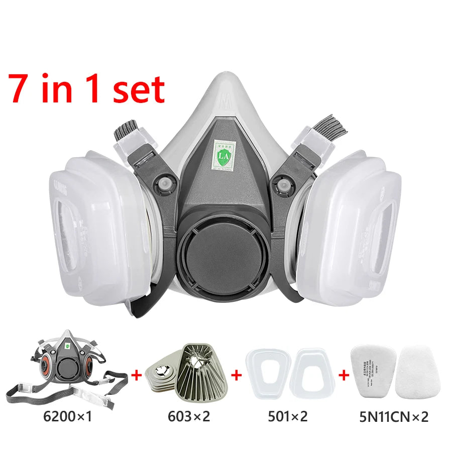 Half-Face Respirator Mask with 5N11 Particle Filters by HitMyNeed