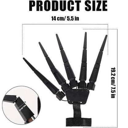 Halloween Articulated Skeleton Finger Gloves by HitMyNeed