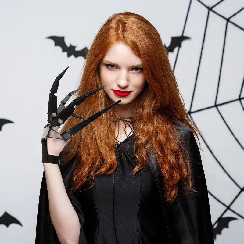 Halloween Articulated Skeleton Finger Gloves by HitMyNeed