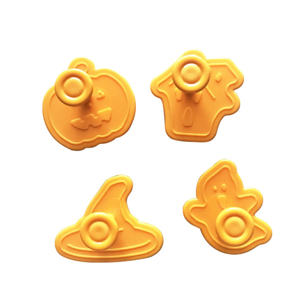 Halloween Biscuit Mold Cookie Cutters Set (4pcs) by HitMyNeed