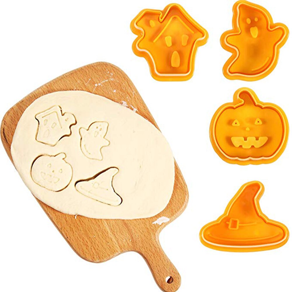 Halloween Biscuit Mold Cookie Cutters Set (4pcs) by HitMyNeed
