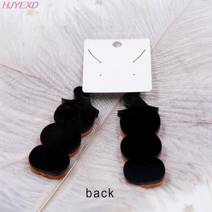 Halloween Dangle Pumpkin Earrings for Women by HitMyNeed
