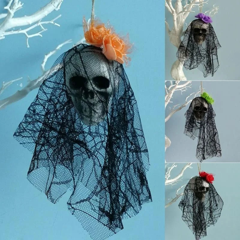 Halloween Foam Skull Bride Hanging Ornament by HitMyNeed
