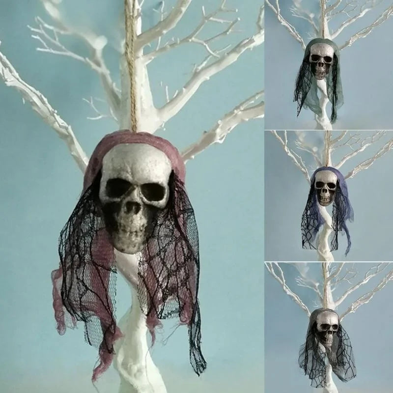 Halloween Foam Skull Bride Hanging Ornament by HitMyNeed