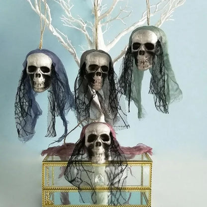 Halloween Foam Skull Bride Hanging Ornament by HitMyNeed